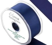 Eleganza Premium Grosgrain Ribbon 38mm x 20m Midnight Blue No.19 - Ribbons